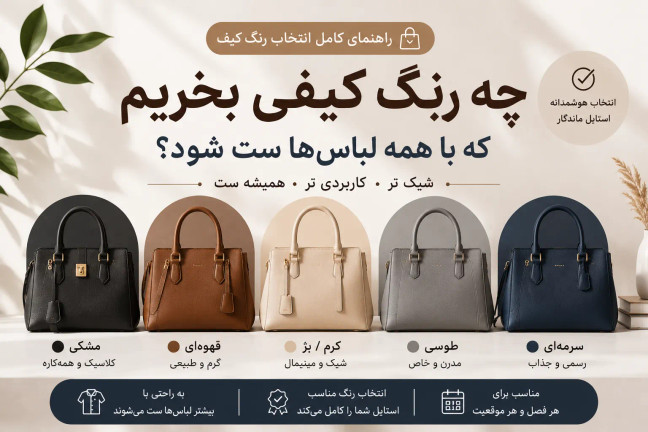 چه رنگ کیفی بخریم که با همه لباسها ست شود؟